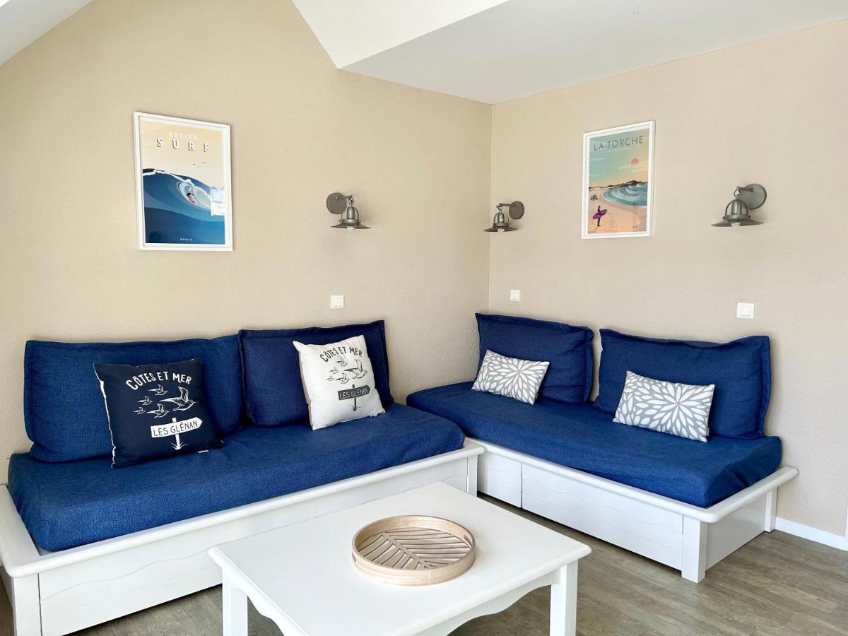 Appartement En Duplex Front De Mer, Cap Coz Фуэнан Экстерьер фото